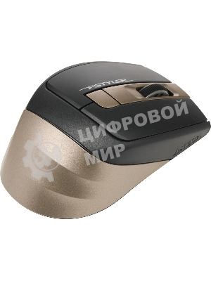 Мышь беспроводная A4Tech Fstyler FG35 золотистый/черный, 2000 dpi, радиоканал, USB, кнопки - 6