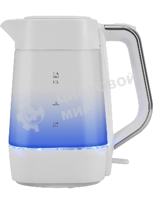 Чайник электрический Vitek VT-WK1058 1.7л. 2200Вт белый корпус: стекло/пластик
