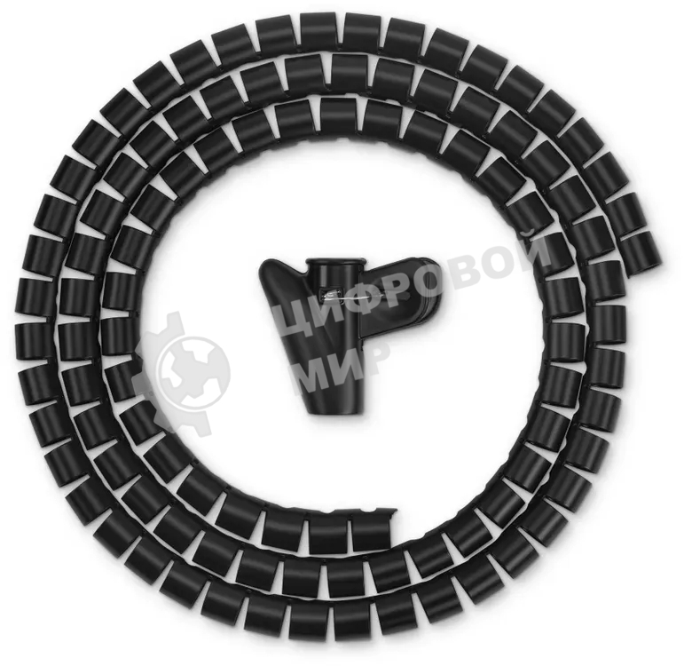 Кабельный органайзер Buro Spiral Hose 15x1500мм черный