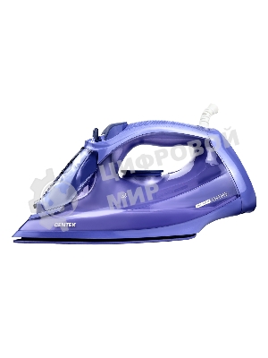Утюг Centek CT-3300 фиолетовый, 2800 Вт, 60 г/мин, 190 г/мин, 600 мл