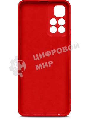Чехол (клип-кейс) BORASCO Microfiber Case, для Xiaomi Poco M4 Pro, красный