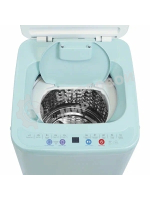 Стиральная машина Willmark WMA-451GH бирюзовый, загрузка вертикальная 3.5 кг, 800 об/мин