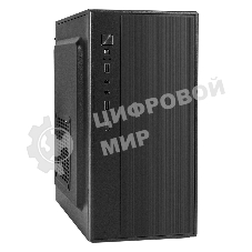 Компьютерный корпус Minitower ExeGate BAA-408-AAA450 (mATX, БП AAA450 с вент. 8см, 2хUSB, HD Audio, черный)