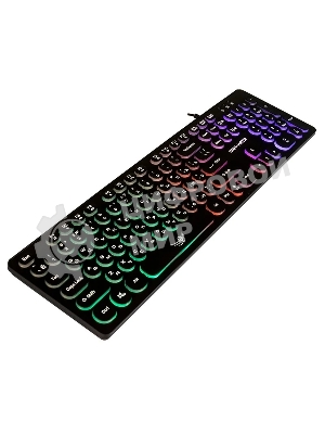 Клавиатура проводная Dialog Gan-Kata KGK-16U BLACK - игровая с RGb-подсветкой, USB, черная