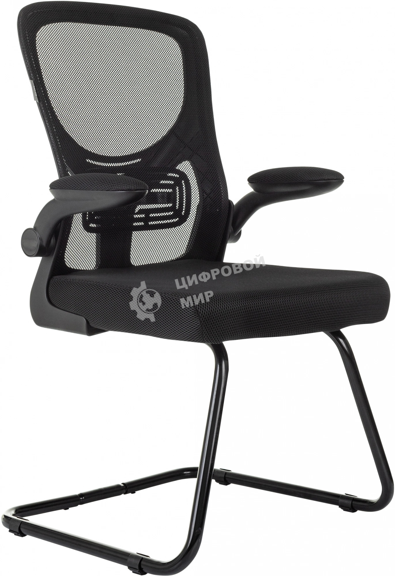 Кресло компьютерное Бюрократ MC-109 черный TW-01 TW-11 сетка/ткань полозья металл черный