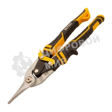 Ножницы по металлу Denzel, 270мм, прямой рез,сталь-CrMo, трехкомп.рук-ки