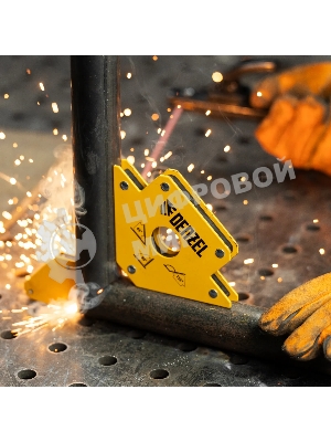 Фиксатор магнитный для сварочных работ Denzel усилие 50 LB