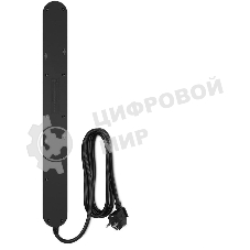 Сетевой фильтр Ippon NF-EU-1.8-16 1.8 м, 6 розеток, черный, коробка