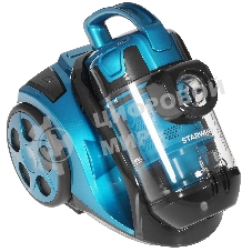 Пылесос Starwind SCV5630 голубой/черный, 350/2000 Вт, уборка сухая, пылесборник контейнер 2.5 л