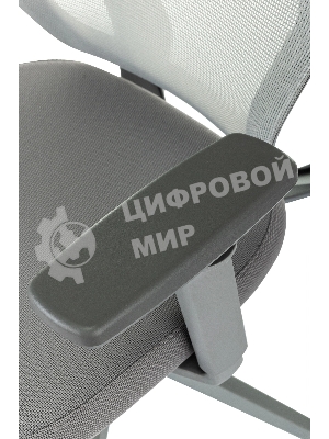 Кресло Бюрократ MC-G411N-H серый, сетка, подголовник