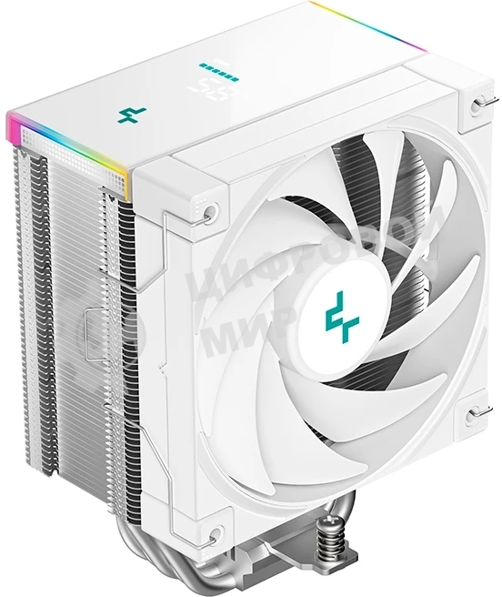 Кулер для процессора DEEPCOOL AK500S DIGITAL SE WH LGA20XX/1700/1200/115X/AM5/AM4 (12шт/кор, TDP 240W, PWM, Fan 120мм, 5 тепл. трубок, Copper Base, белый) RET (R-AK500S-WHADMN-GJD)