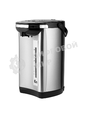 Термопот Centek CT-1084 сталь, 6.0 л, 750 Вт, 2 способа подачи воды, двойная защита от перегрева
