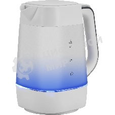 Чайник электрический Vitek VT-WK1058 1.7л. 2200Вт белый корпус: стекло/пластик