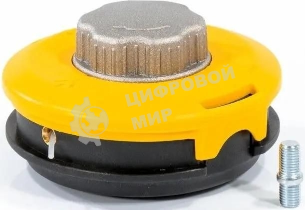 Катушка Denzel 96322 тримм. полуавтомат. легкая заправка лески гайка m10x1.25 винт m10-m10 алюм.кн