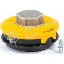 Катушка Denzel 96322 тримм. полуавтомат. легкая заправка лески гайка m10x1.25 винт m10-m10 алюм.кн