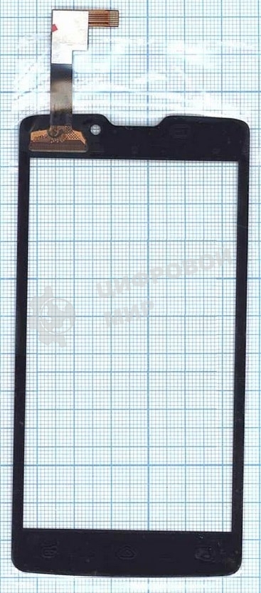 Сенсорное стекло (тачскрин) для DNS S4507, черное