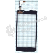 Сенсорное стекло (тачскрин) для DNS S4507, черное