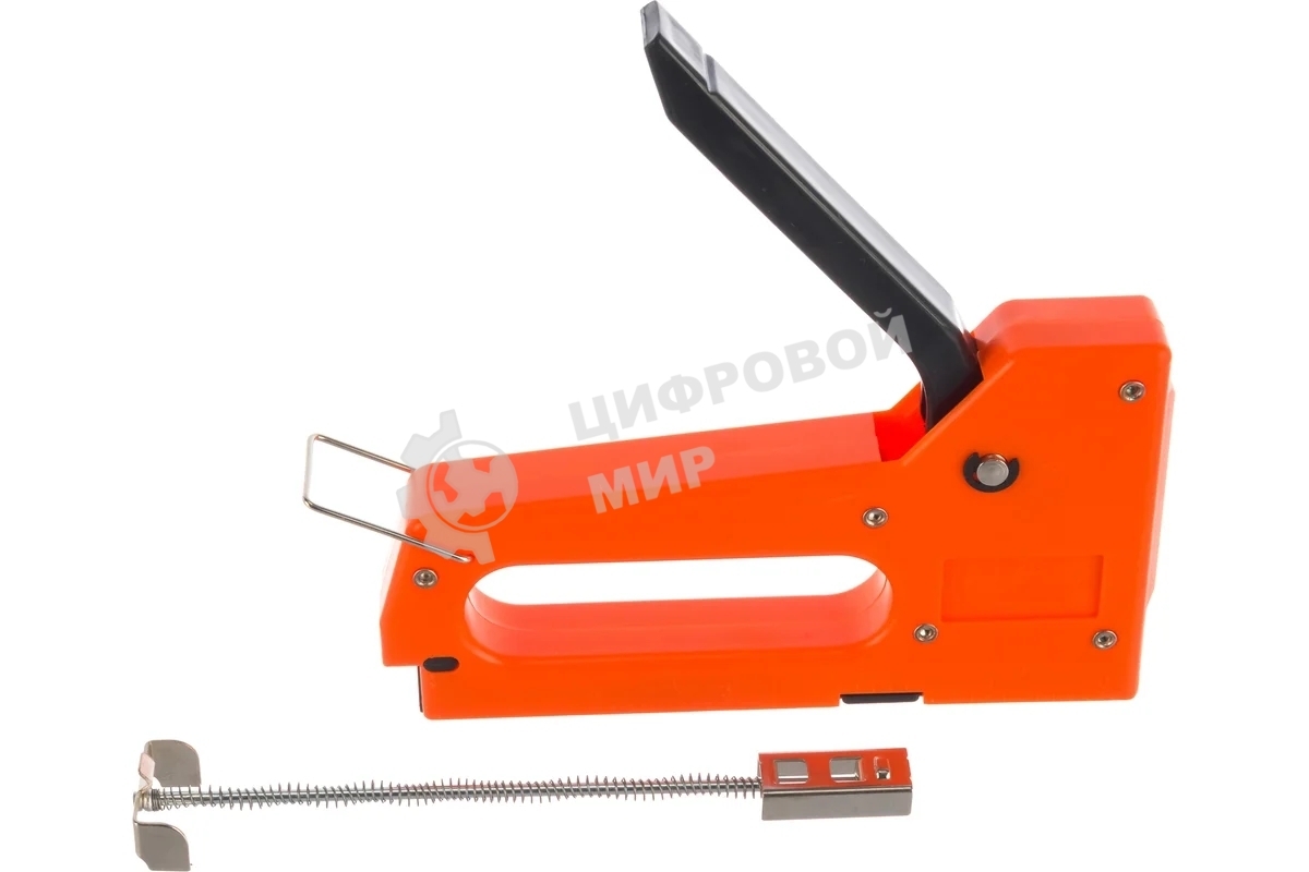 Степлер мебельный Sparta пластиковый, со скобами 100 шт, тип скобы 53, 4-8 мм