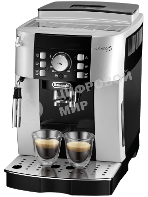 Кофемашина автоматическая DeLonghi ECAM 21.117.SB серебристый/черный, исп. кофе - зерновой/молотый, 1.8 л, 1450 Вт, 15 бар