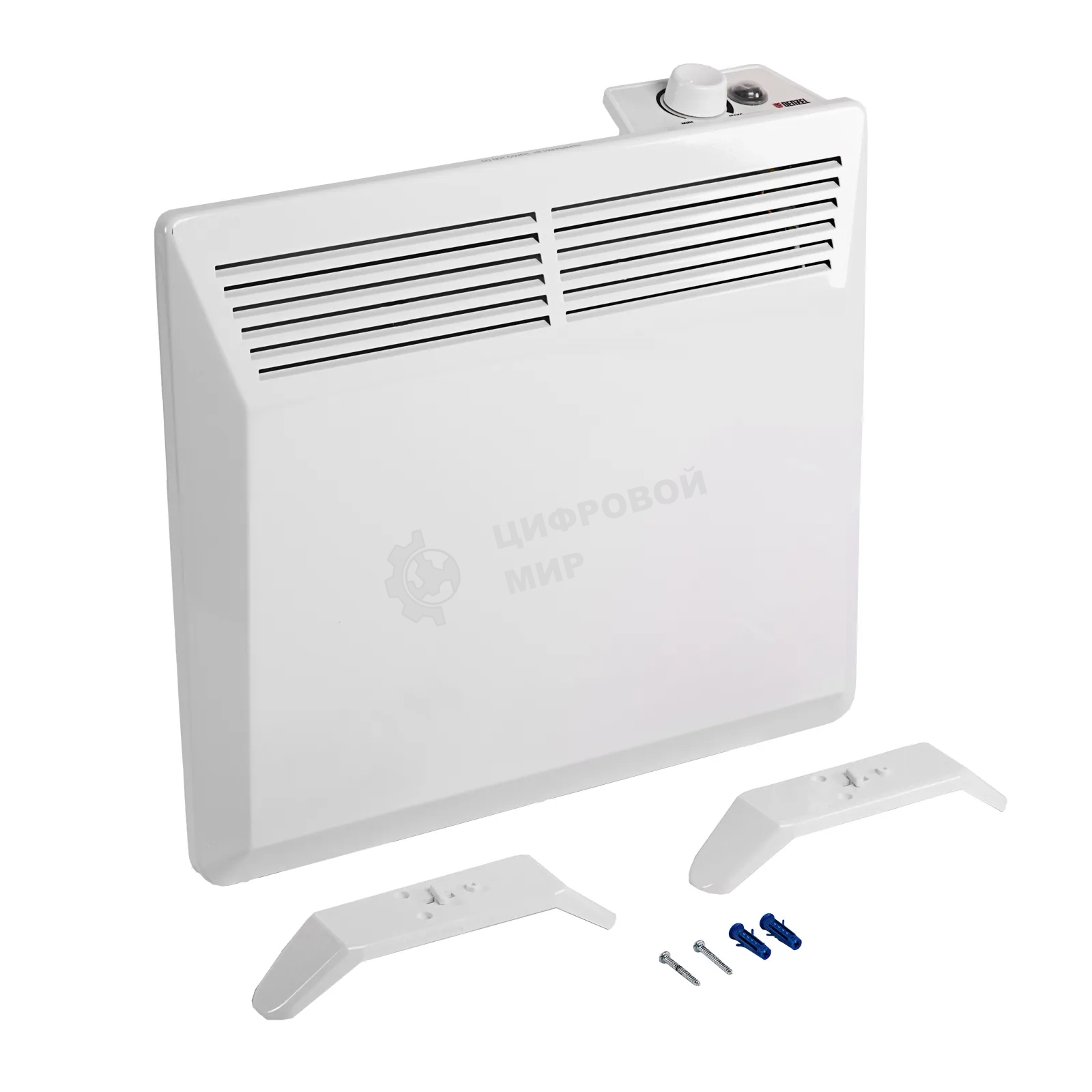 Конвектор Denzel XCE-1000 белый, 1000 Вт, 15 м2, термостат