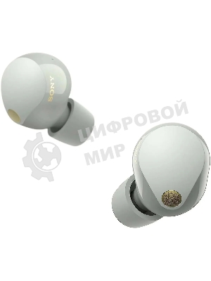 Наушники TWS Sony WF-1000XM5 серебристый, внутриканальные, Bluetooth, активное шумоподавление, беспроводная зарядка, до 8 ч