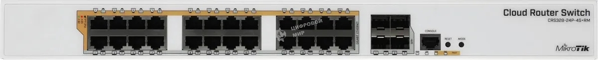 Маршрутизатор MIKROTIK CRS328-24P-4S+RM 24 SFP+
