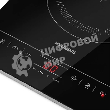 Плита настольная индукционная Hyundai HYC-0111 черный/серебристый закаленное стекло (настольная)