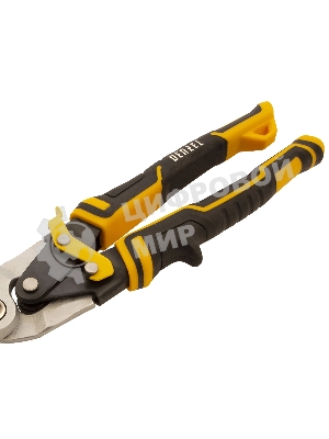 Ножницы по металлу Denzel, 270мм, прямой рез,сталь-CrMo, трехкомп.рук-ки