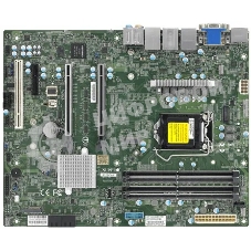 Материнская плата Supermicro MBD-X12SCA-F-B W-1200 CPU, 4 DIMM slots, Intel W480 controller for 4 SATA3 (6 Gbps) ports, RAID 0,1,5,10, 1 PCIe 3.0 x4, 2 PCIe 3.0 x16 slots, bulk