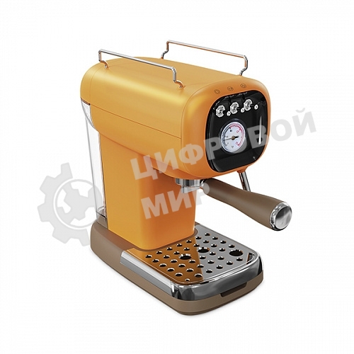 Кофеварка эспрессо BQ CM2004 желтый, исп. кофе - молотый, 0.6 л, 1100 Вт, 20 бар