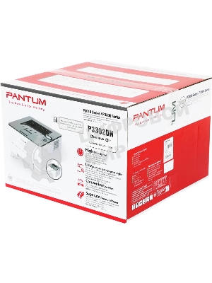 Принтер лазерный Pantum P3302DN, A4, ч/б, печ. до 33 стр/мин., 1200 x 1200 dpi, Ethernet (RJ-45), USB 2.0, проектная модель
