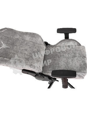 Кресло Бюрократ Knight N1 Fabric серый, ткань, 120 кг, механизм качания