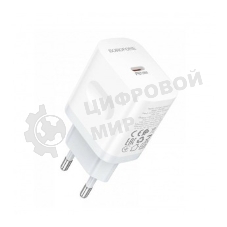Сетевое зарядное устройство BOROFONE (6941991121357) BA99A СЗУ 1Type-C 3.0A PD 20W, белый