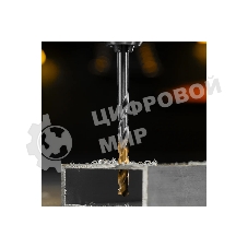 Сверло спиральное по металлу Denzel 6,5 x 100 мм, Р6М5, Golden Tip