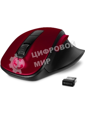 Мышь беспроводная SVEN RX-525SW красная (бесшумн. кл., 5+1кл. 600-1400DPI, Soft-touch, блист.)