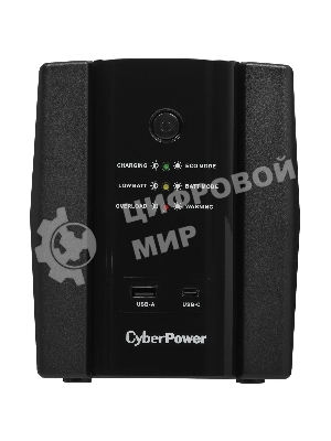 Источник бесперебойного питания CyberPower UT1500EIG/1500 ВА/900 Вт/USB/RJ-11/RJ-45/6xIEC 320 C13 (компьютерная)