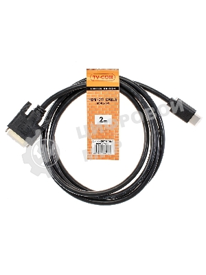 Кабель HDMI to DVI-D (19M -25M) 2м, TV-COM LCG135E-2M