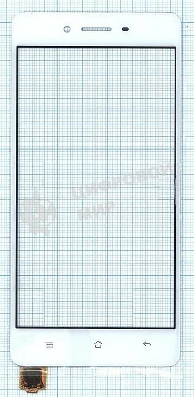 Сенсорное стекло (тачскрин) для OPPO F1, белое