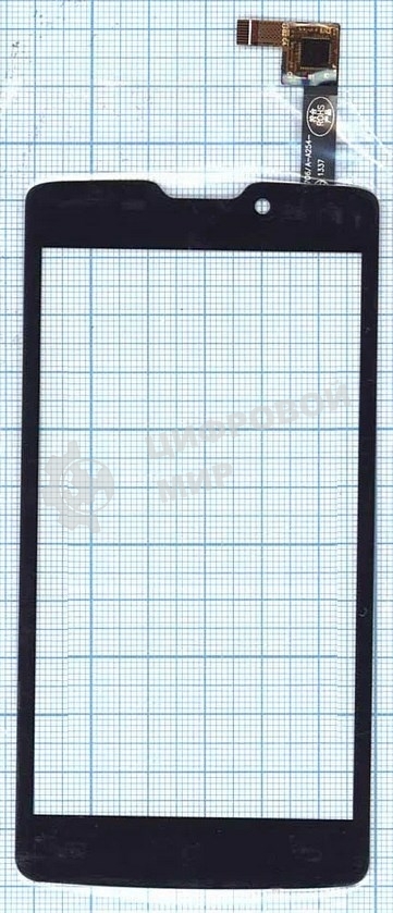 Сенсорное стекло (тачскрин) для DNS S4507, черное