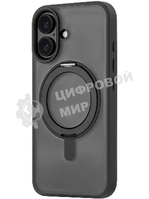 Чехол (клип-кейс) uBear для Apple iPhone 16 Clip 360 with MagSafe черный (CS437BL61RG-I24M)