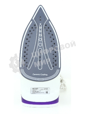 Утюг Econ ECO-BI2201 белый/фиолетовый, 2200 Вт, 40 г/мин, 120 г/мин, 300 мл