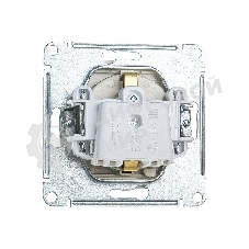 Механизм розетки 1-м СП AtlasDesign 16А IP20 с заземл. защ. шторки с крышкой алюм.