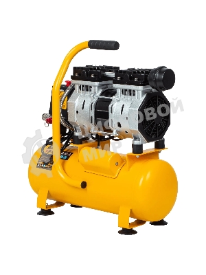Компрессор Denzel DLS650/10 безмаслянный малошумный 650 Вт, 120 л/мин,ресивер 10 л