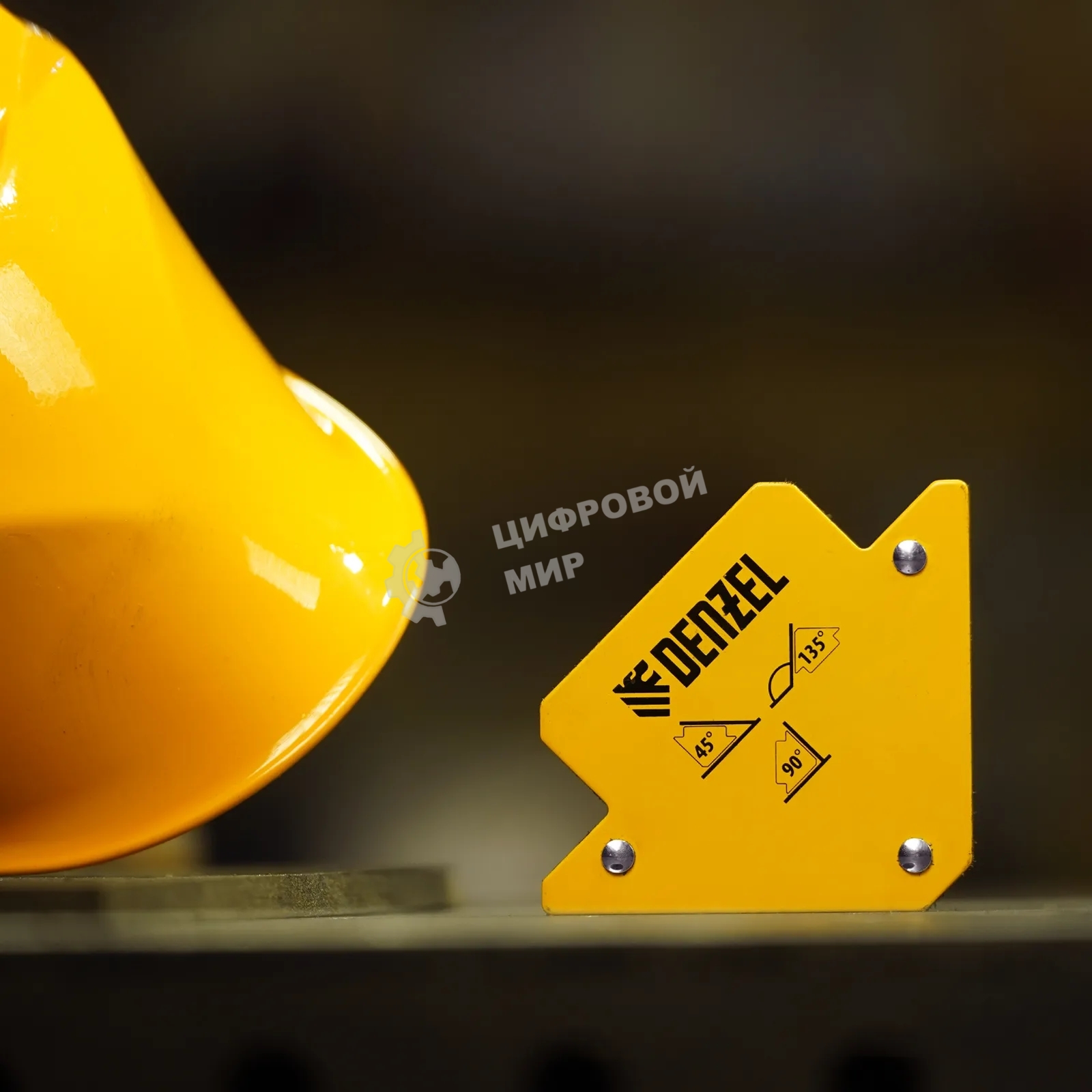 Фиксатор магнитный для сварочных работ Denzel усилие 50 LB