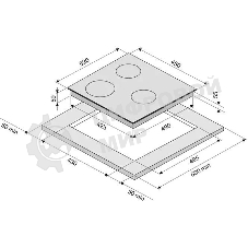 Индукционная варочная панель Krona REMO 45 BL