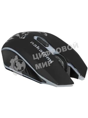 Мышь беспроводная Nakatomi MROG-15U черный, 1600 dpi, радиоканал, USB, кнопки - 6