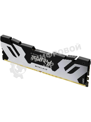 Оперативная память Kingston Fury Renegade, DDR5, 32Gb (1x32GB), 6400MHz, CL32, DIMM, радиатор, серебристый/черный