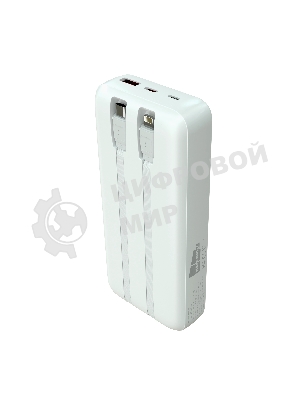 Портативный аккумулятор More choice (4620202550613) PB55-20 с кабелем 1USB 3.0A 22.5W PD - 20000mAh белый