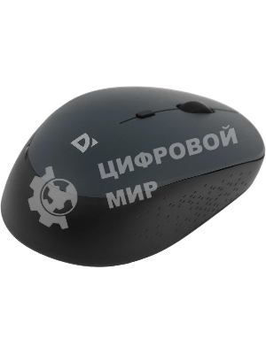 Мышь беспроводная Defender Auris MB-027 серый, 1600 dpi, радиоканал, USB, кнопки - 4