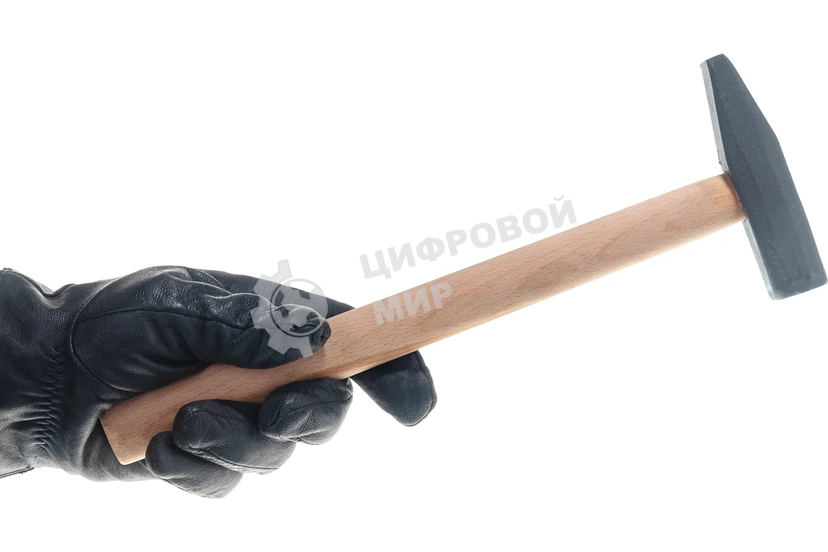 Молоток слесарный Сибртех 400 г, квадратный боек, деревянная рукоятка